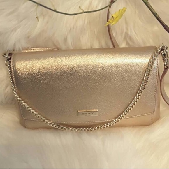 NWT Kate Spade ♠️ Greer Crossbody Rose Gold Saffiano Leather - Picture 11 of 13